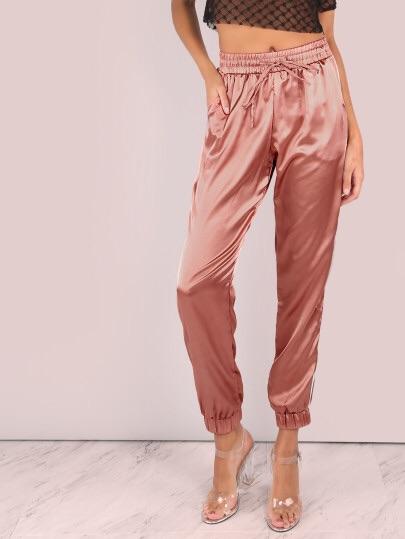Satin Luxe Trainer Joggers
